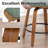 Hudspeth Modern Upholstered Faux Leather 360° Swivel Wooden Stools（Set Of 4)-695136254