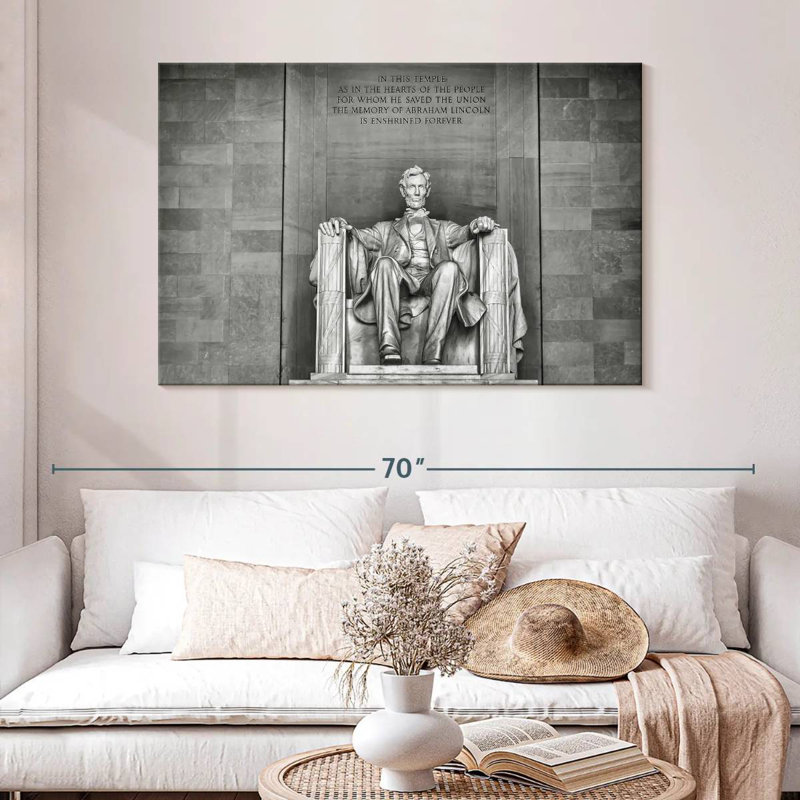 Lilie Lincoln Memorial Sculpture, 32" H x 48" W