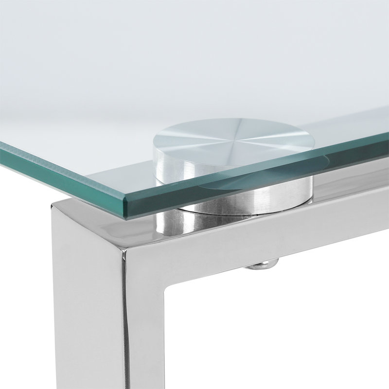 Duprey 120cm Glass Top Console Table