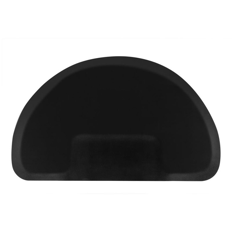 Tapis semi-circulaire pour plancher dur, l 60 po x P 35,98 po