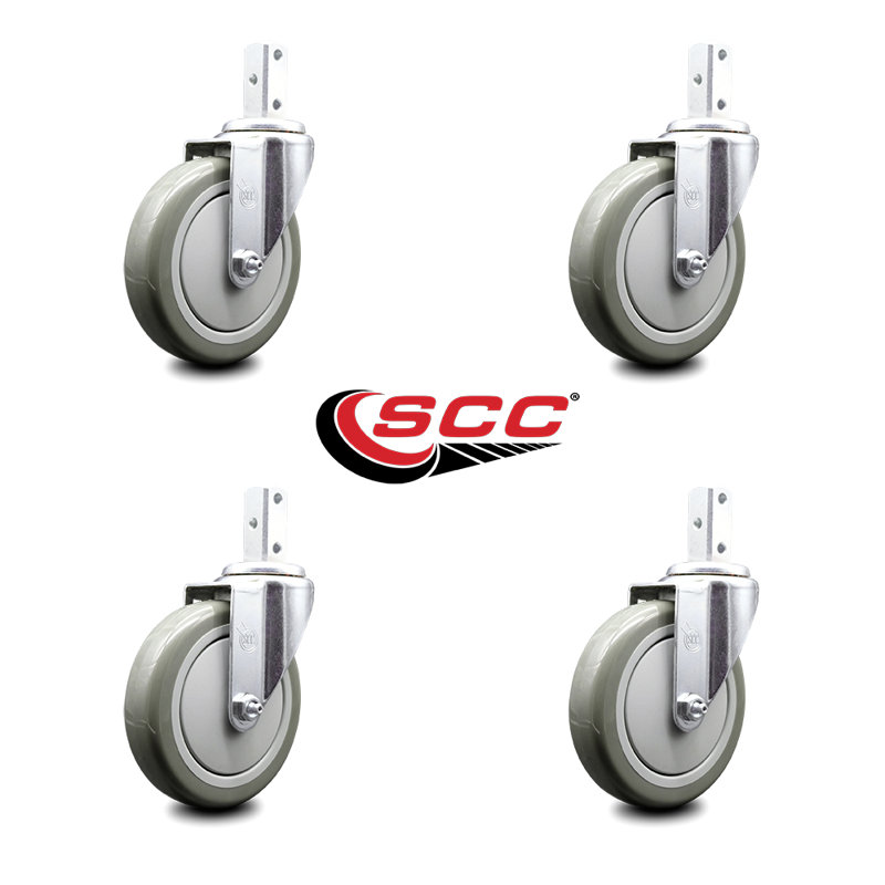 Polyurethane Caster, Gray