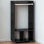 Open Wardrobe Clothes Rail With Storage Shelves on Wheels-1829898307