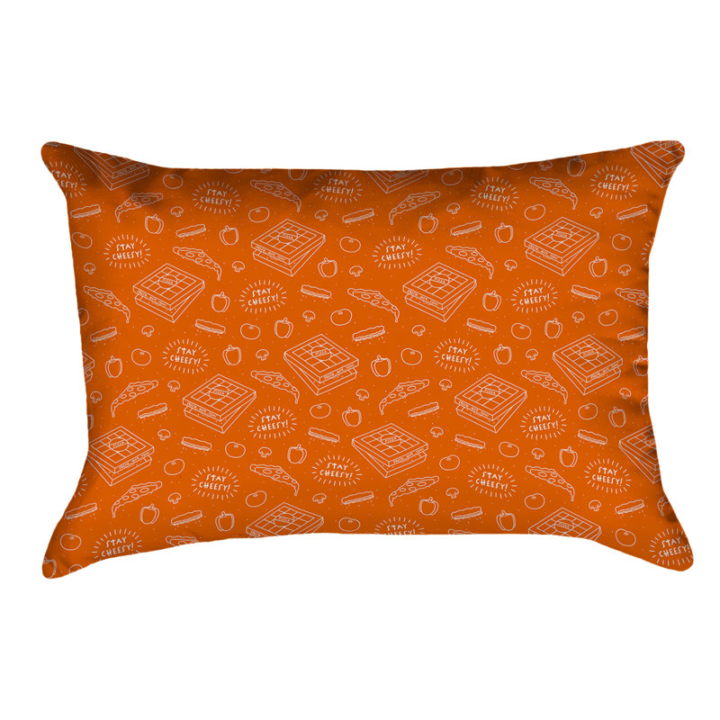 Coussin Katelyn Elizabeth, Faux lin, Orange