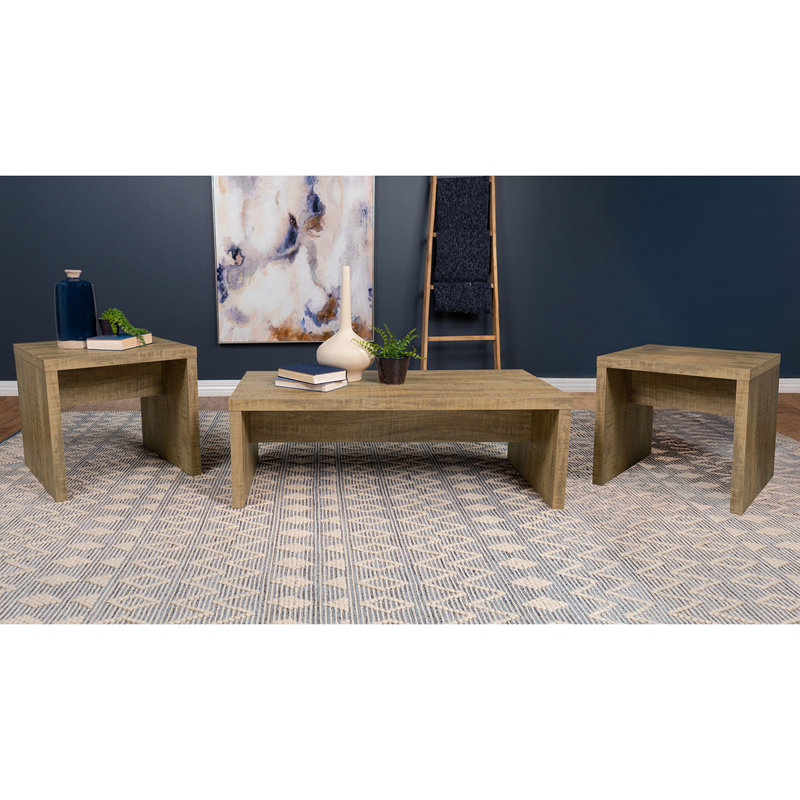Brianna Mango 3-Piece Rectangular Coffee And End Table Set