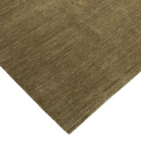 Green Textured Silk Wool Blend Rug - 8' x 10'