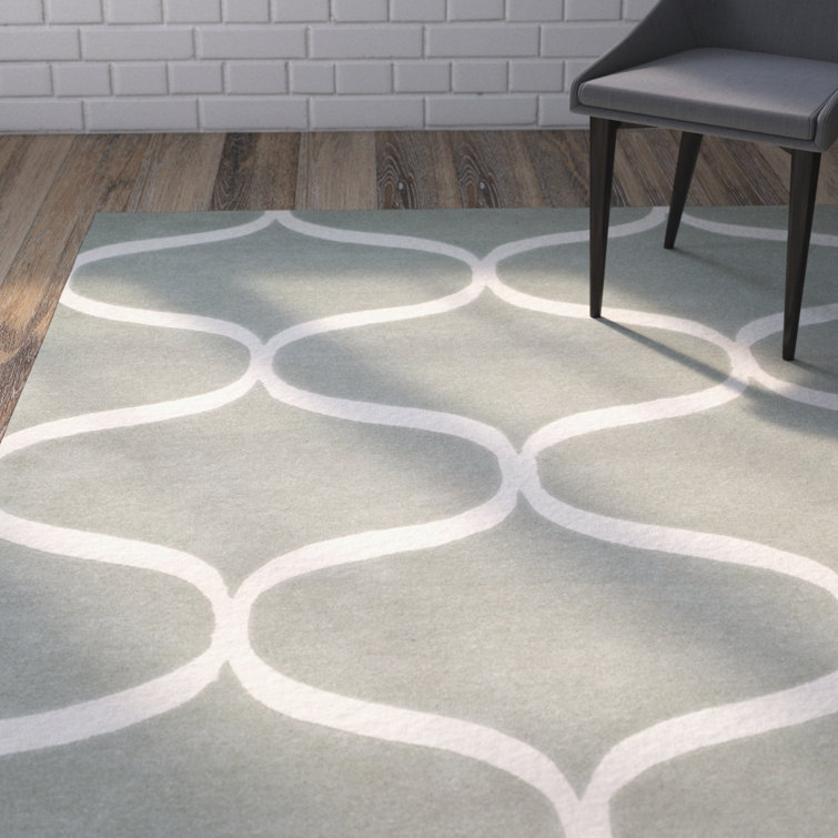 Cannen Hand Tufted Wool Geometric Rug