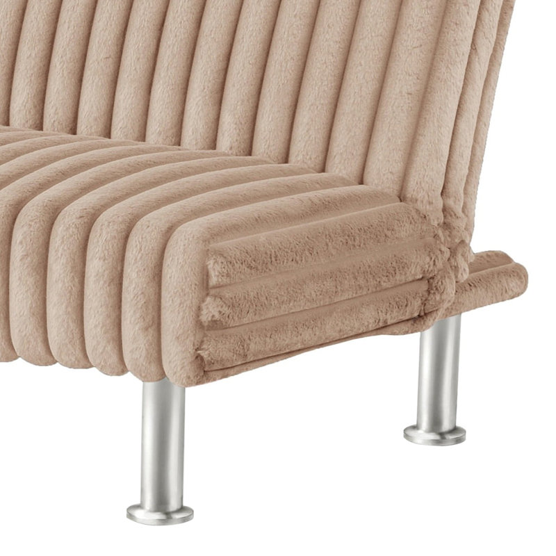 65.6'' W Upholstered Sofa Bed, Taupe