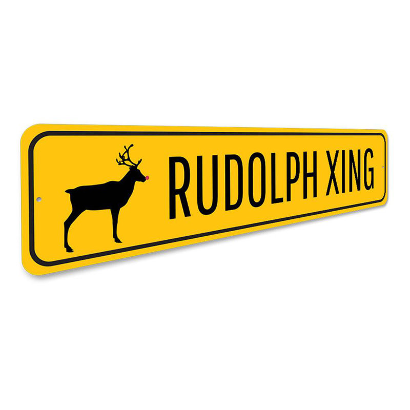 Panneau Rudolph Xing Yuletide, H 6 po x l 24 po x P 0,06 po