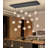 18-Light Rectangular Dimmable Crystal Led Chandelier Adjustable Long Lights-1567036718