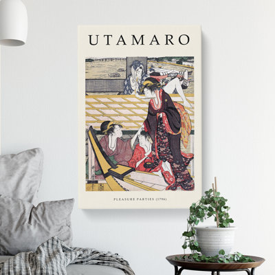 Pleasure Parties Print by Kitagawa Utamaro - Wrapped Canvas