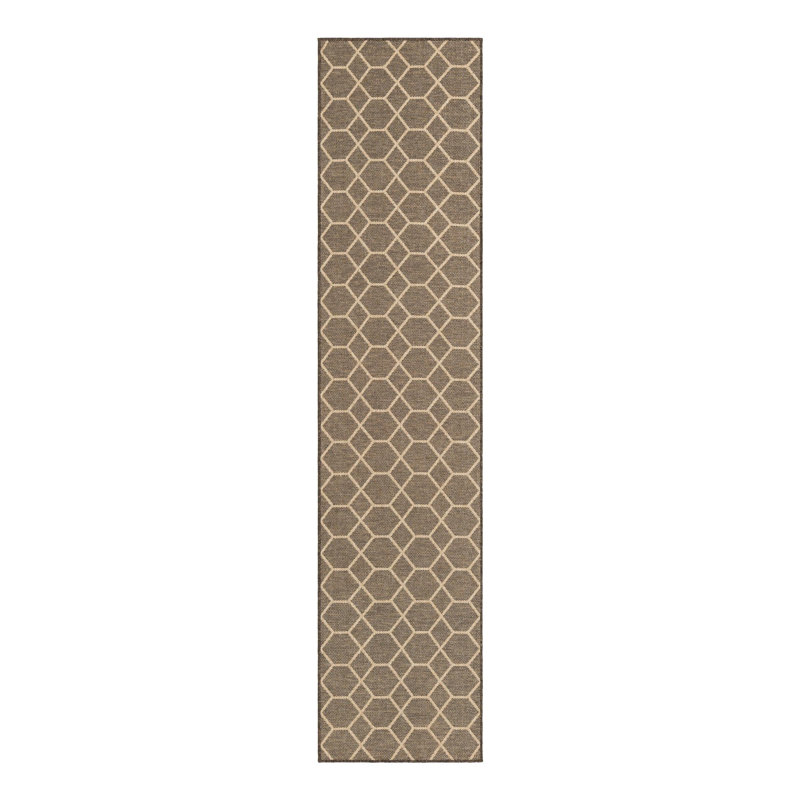 Geometric Indoor Rug, Runner 2'9" x 12'