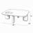 Joane Yellowish Brown High Gloss Coffee Table