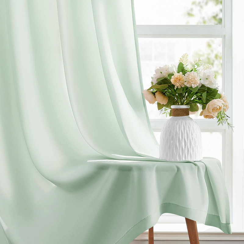 Rideaux transparents non-transparents Sage