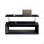 Table basse rectangulaire avec plateau relevable de 43,3 po avec rangement, table basse moderne en panneau de fibres à densité moyenne avec placage en bois et plateau flottant