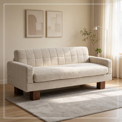 Sofa with Square Arms and sturdy legs