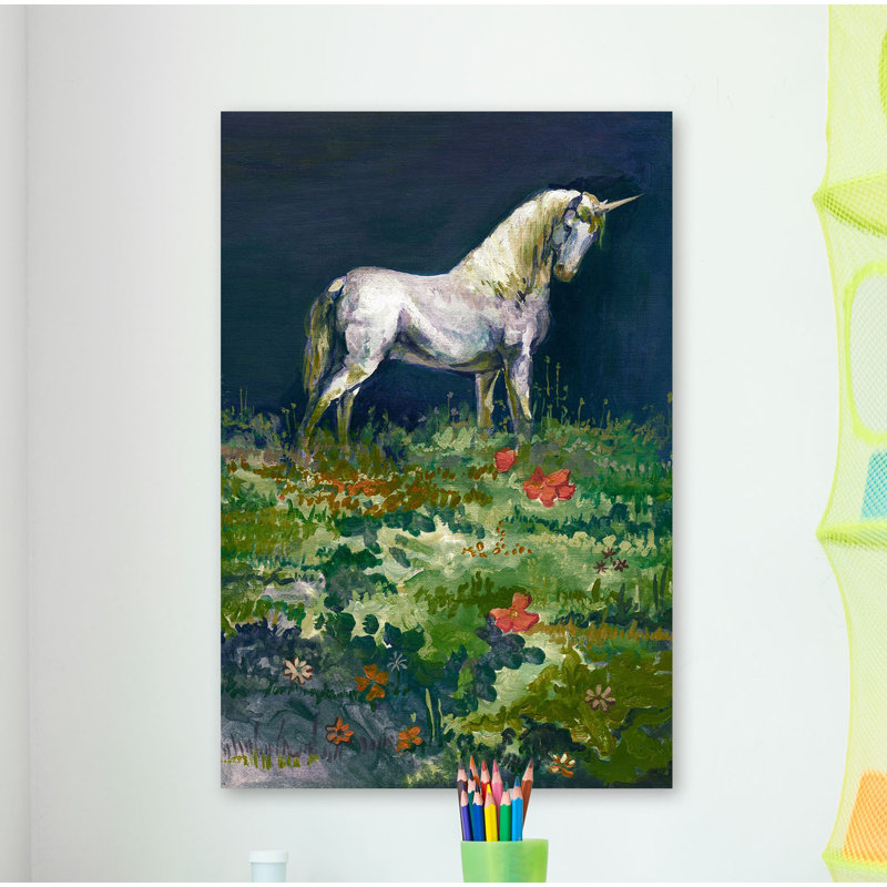 «Unicorn Garden», reproduction sur toile tendue, H 45 po x l 30 po