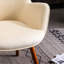 Velvet Chair In Chocolate - Button Back, Stable Solid Wood Base Accent Darkest Brown Back Design,-154219426