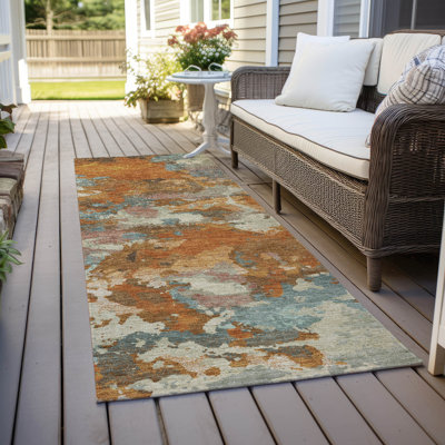 Tapis cuivre intérieur / extérieur lavable à la machine Christain ACN1385