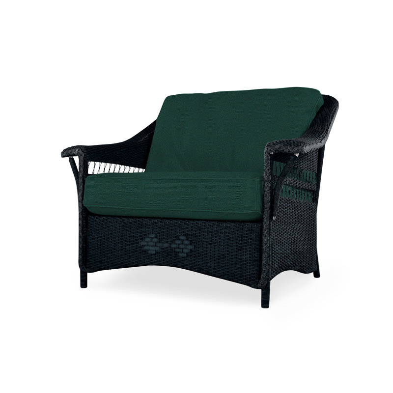 Nantucket Outdoor Lounge Chair, Ebony, Remy Cloud