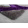 Thionville Shag Purple/Grey Shag Area Rug