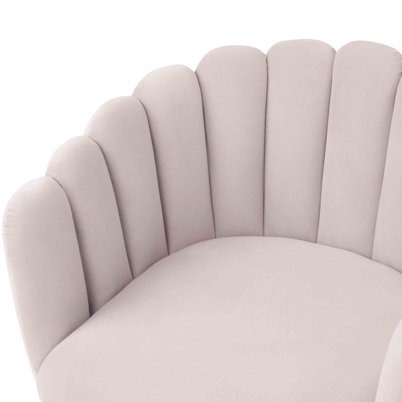 Fleckenstein Velvet Side Chair, Pink