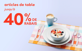 articles de table en solde