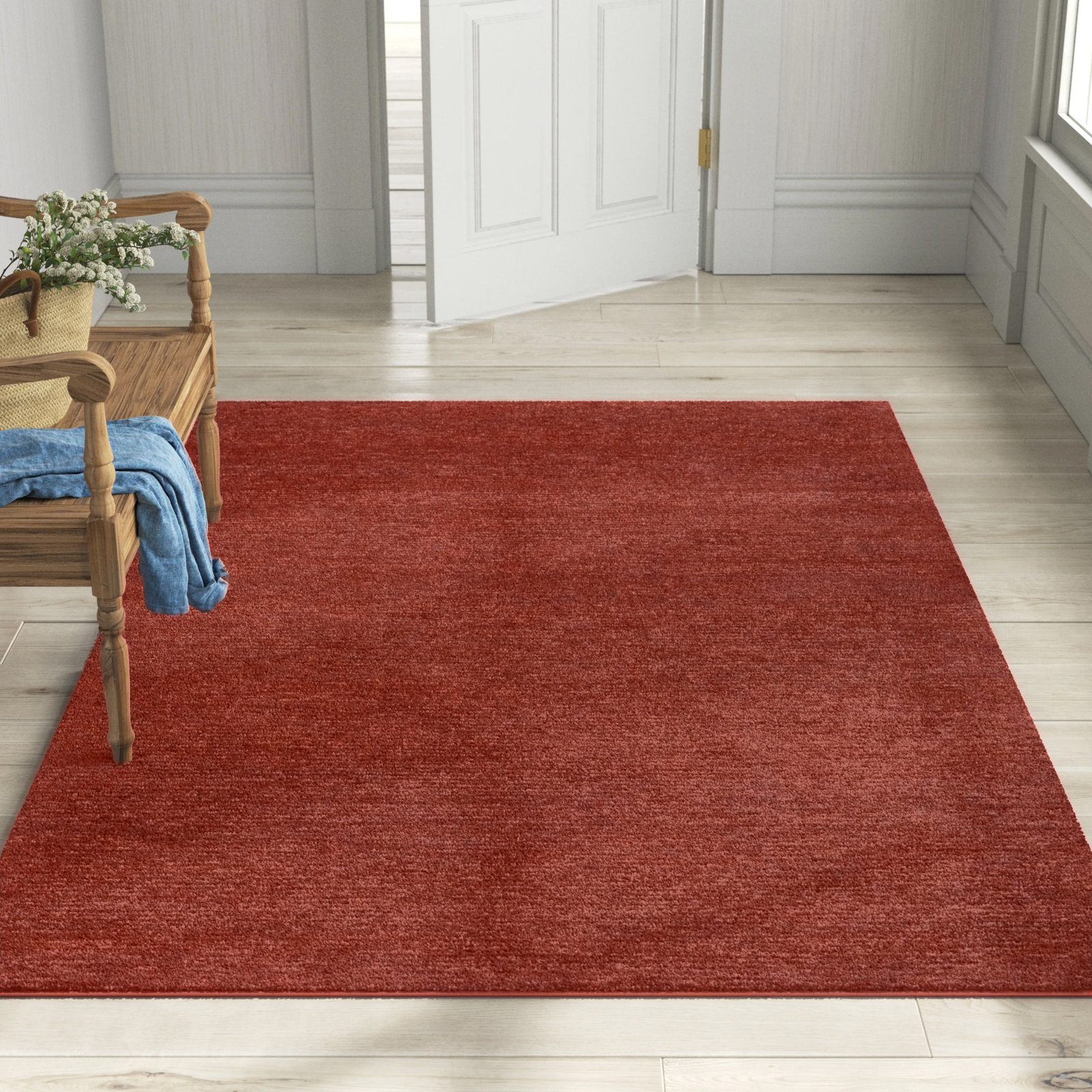 Waterton Rust Hand-Tufted Outdoor Rug, Rectangle 8'6" x 11'6"