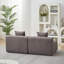 Canapé modulaire courbé Chenille-913752681