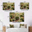 Cactus Perfection Sunrise I - Ensemble de décoration murale floral en métal