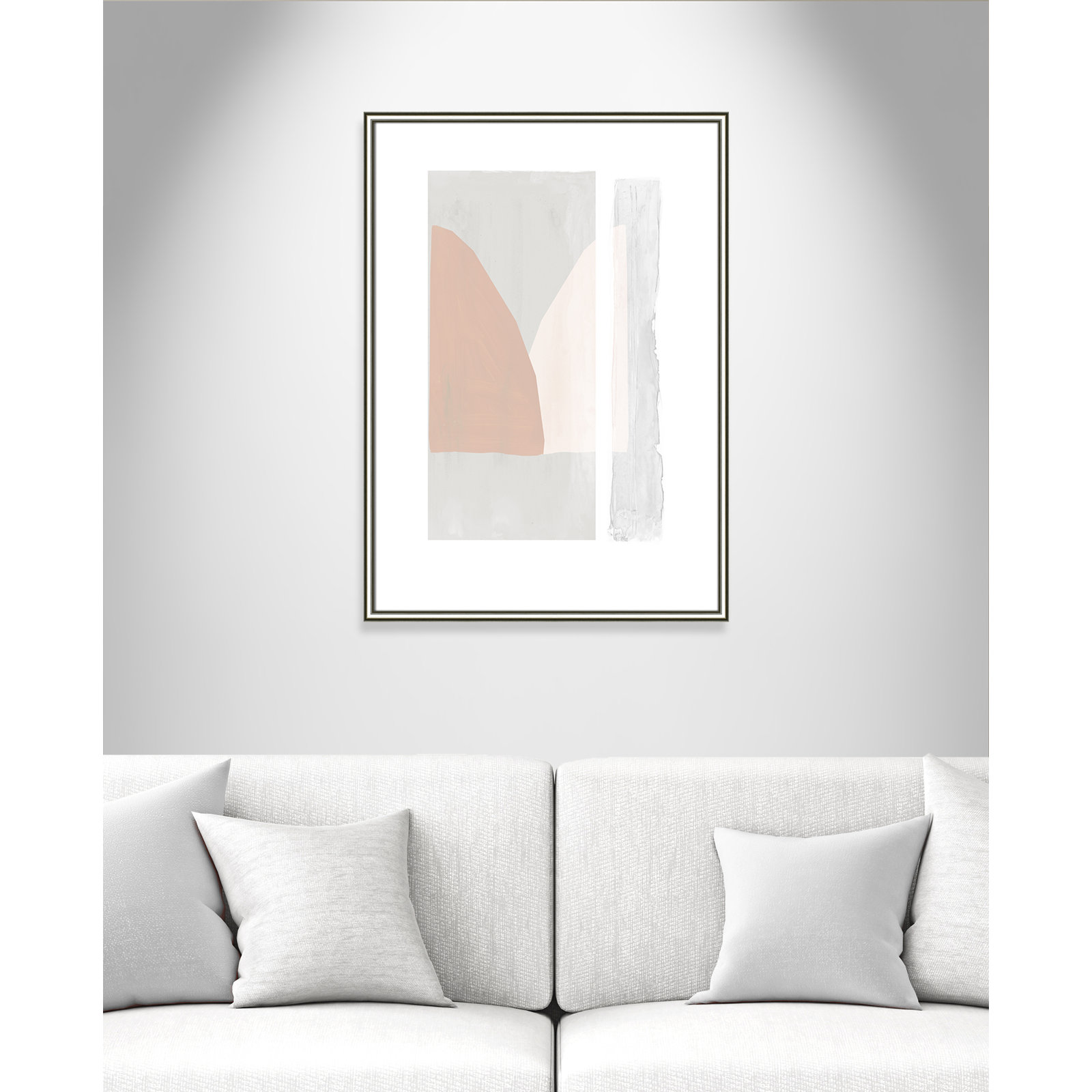 Soft and Light - Painting Print, Silver Framed Paper, 35.5" H x 25.5" W x 0.88" D