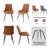 Josman Faux Leather Upholstered Dining Chair with Steel Legs-215142792-245016042