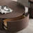 High-level retro round coffee table