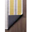 Tapis décoratif beige rayé jaune-692218194