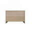 Console en bois avec 3 poignées de porte en métal de style moderne, armoire en bois