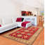 Tapis rouge foncé Finest Ghazni 6 pi 10 po x 9 pi 4 po