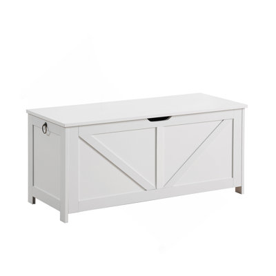 Storage Chest,Storage Bench,Retro Toy Box Organizer ,Entryway Storage Bench With 2 Hinges,Easy Assembly,White