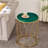 Jayde Round Metal Frame End/Side Tables with Steel Tray Top-2111034900