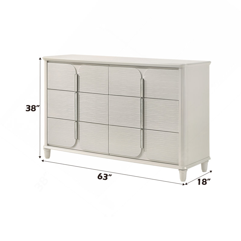 Laveda Pearl White Finish Dresser