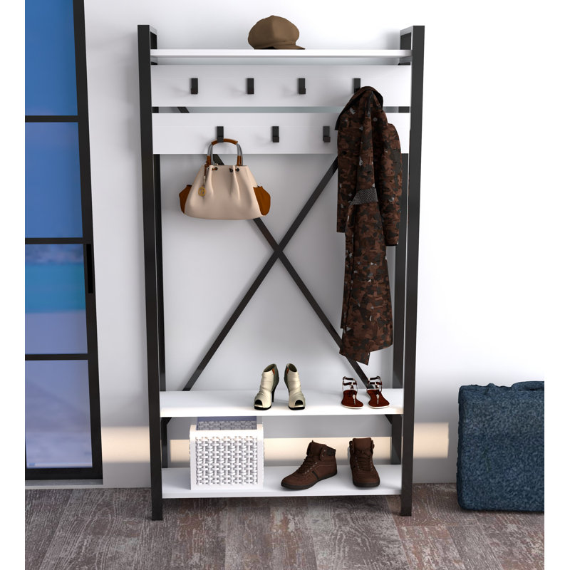 Jenitza Hallway Set with Storage Bench and Shoe Storage