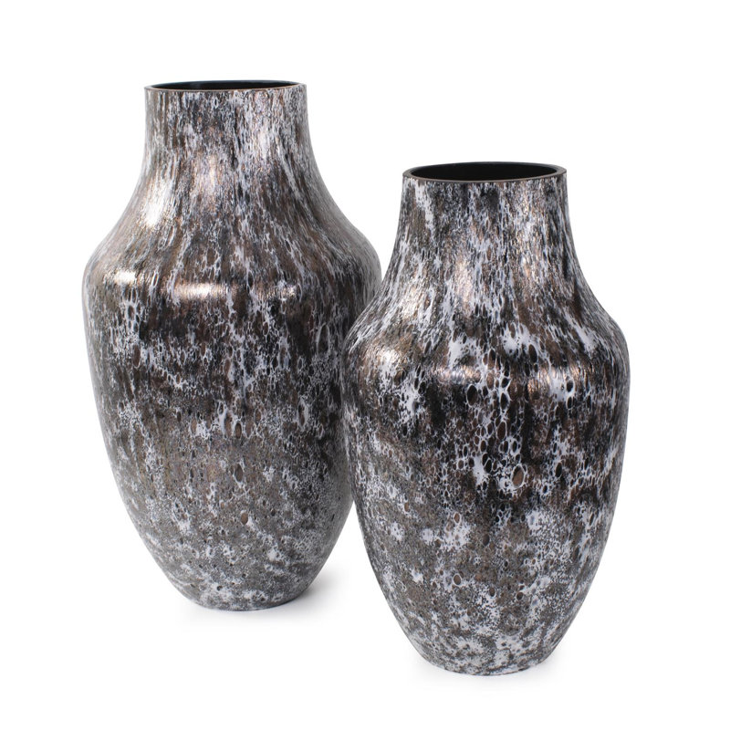 Verre Zynsky Art en brun moka foncé - grand, 13.75" H x 8" W x 8" D