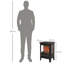 Chavez Belfry Heating 39cm W Black Electric Fireplace