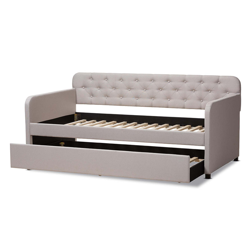 Lotie Upholstered Daybed, Beige