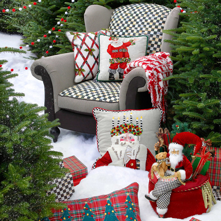Jolly Father Christmas Throw Pillow Cover & Insert