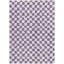 Tapis extérieur lavable à motif géométrique mauve et ivoire 3 pi x 5 pi