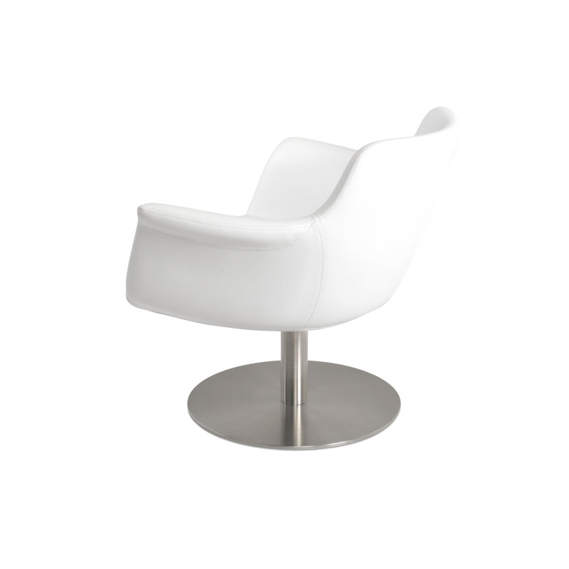 Méridienne Bottega, Similicuir blanc