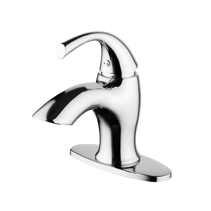 Grand Single-handle Bathroom Faucet with Drain Assembly, Polished Chrome