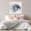 Nautilus coquille dans des teintes bleues I abstrait, art mural contemporain-492126272