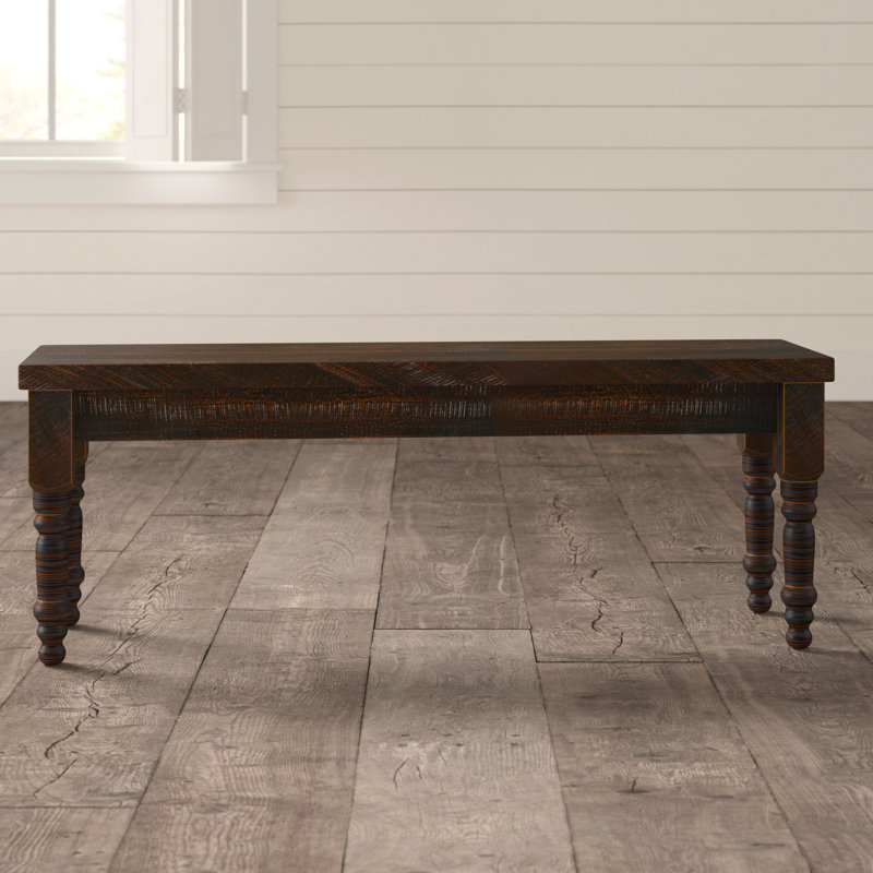Valerie Solid Wood Bench, Bois de grange