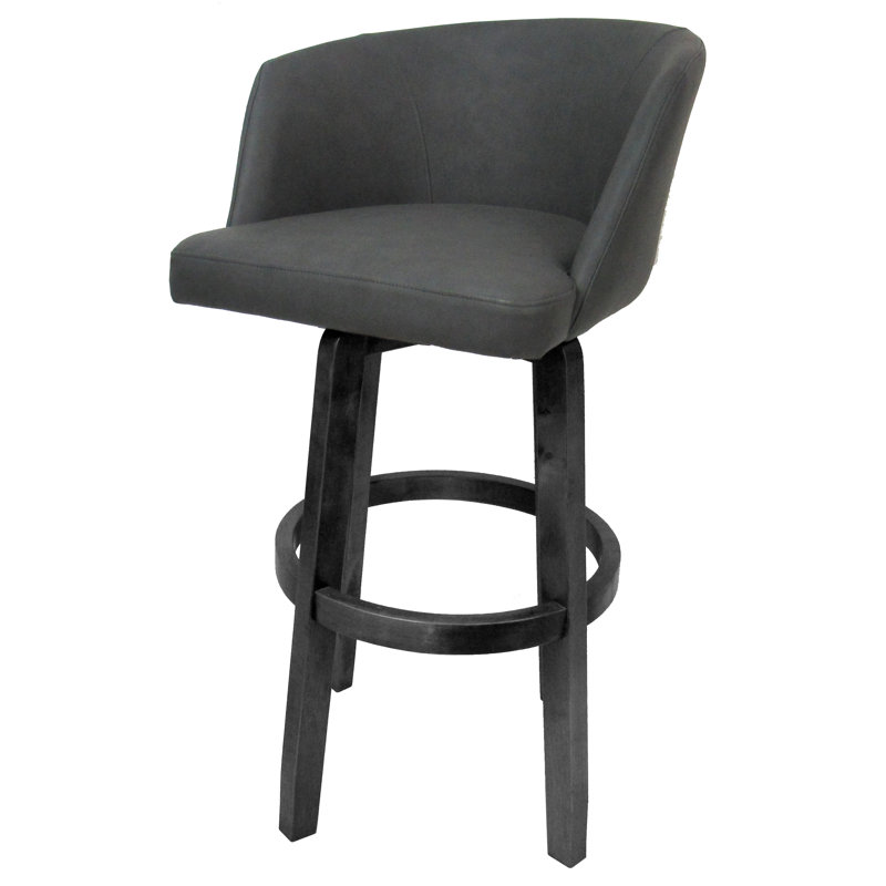 Tabouret pivotant Chetan, Très grand (siège d'une hauteur de 34 po), Gris