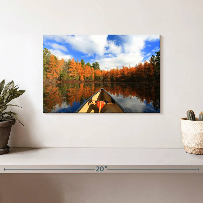 Senne Boating In Boulder Junction, 8" H x 12" W
